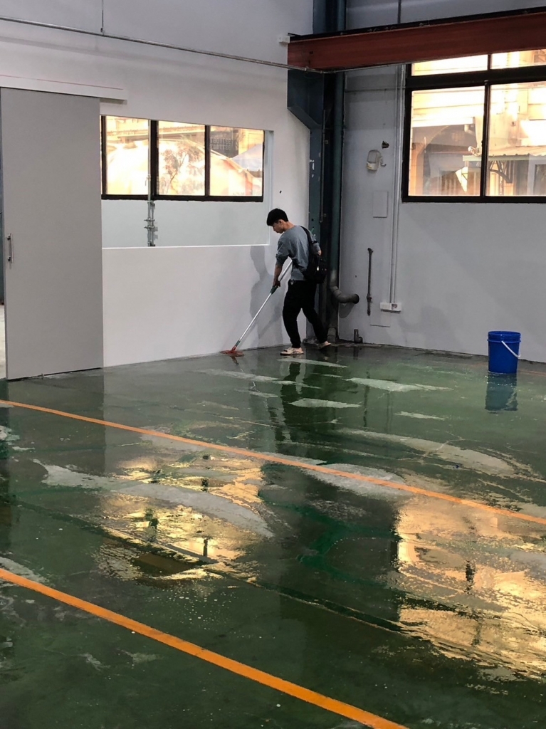 台中烏日廠房清洗地板