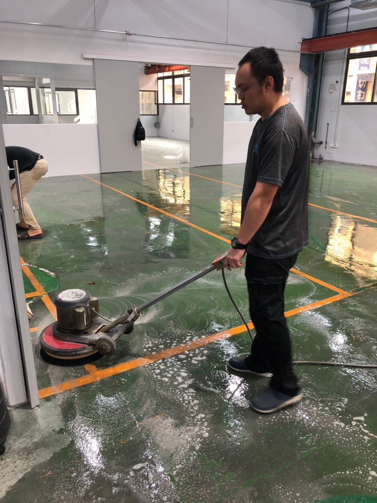 台中烏日廠房清洗地板